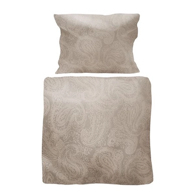 Housse de Couette Aquanova Paysley Beige Satin