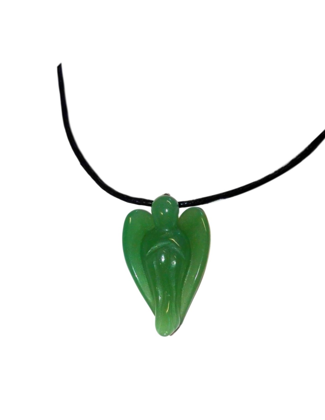 Pendentif Ange Aventurine - Porte-bonheur et apaisant pour une protection divine