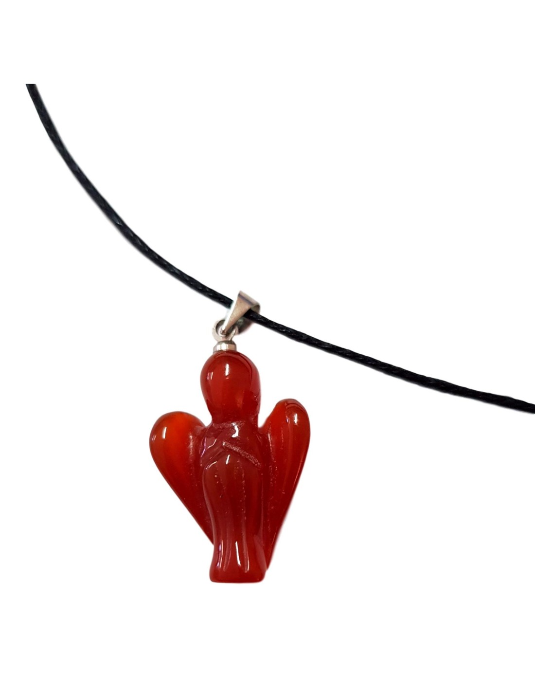 Pendentif Ange Cornaline - Élégance et Protection Divines