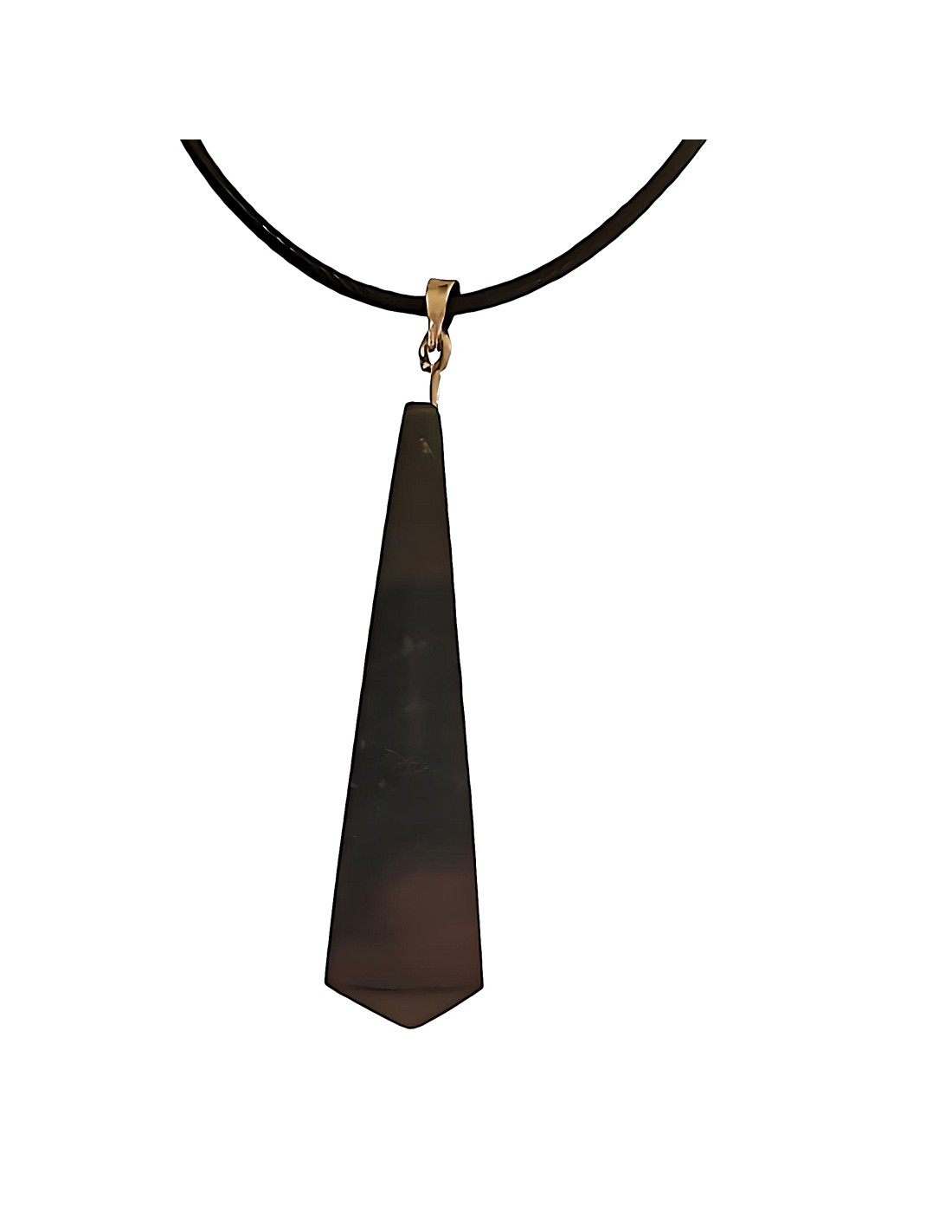 Pendentif obélisque en Shungite