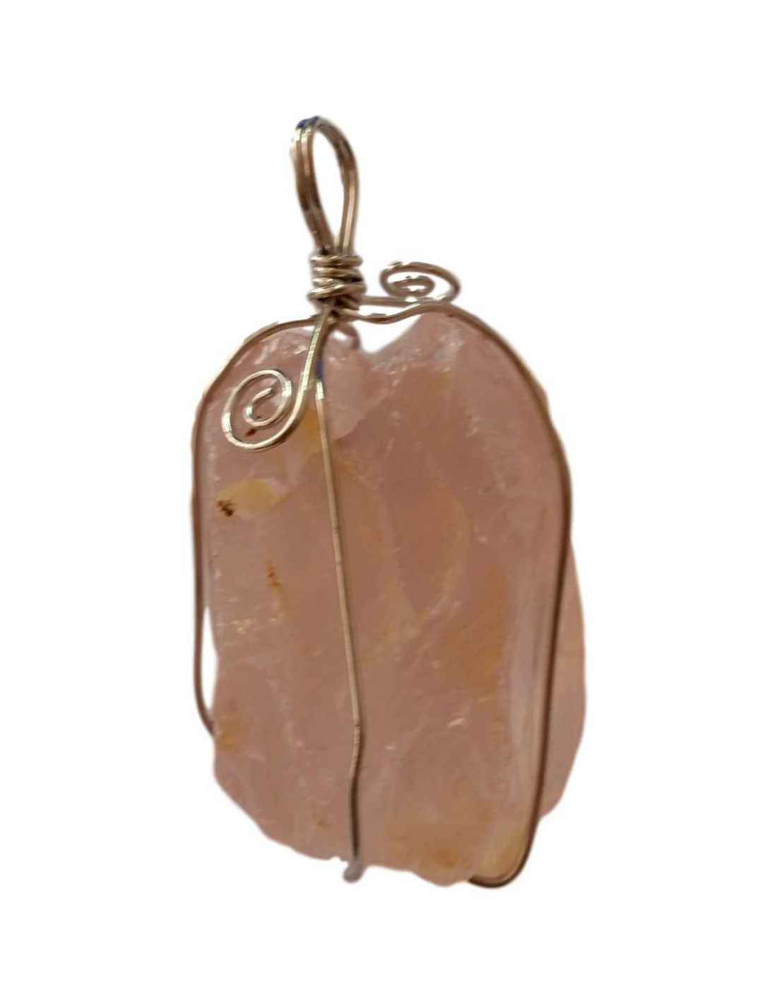 Pendentif en Quartz Rose Naturel - Harmonie et Amour