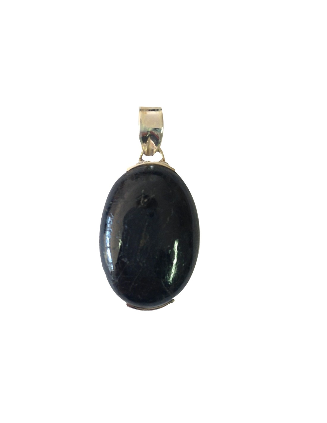 Pendentif cabochon en tourmaline - Élégance et protection énergétique