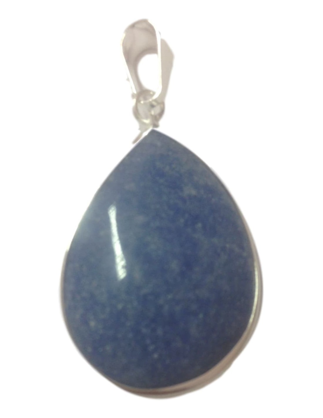 Pendentif cerclé quartz bleu - Élégance et sérénité en un bijou