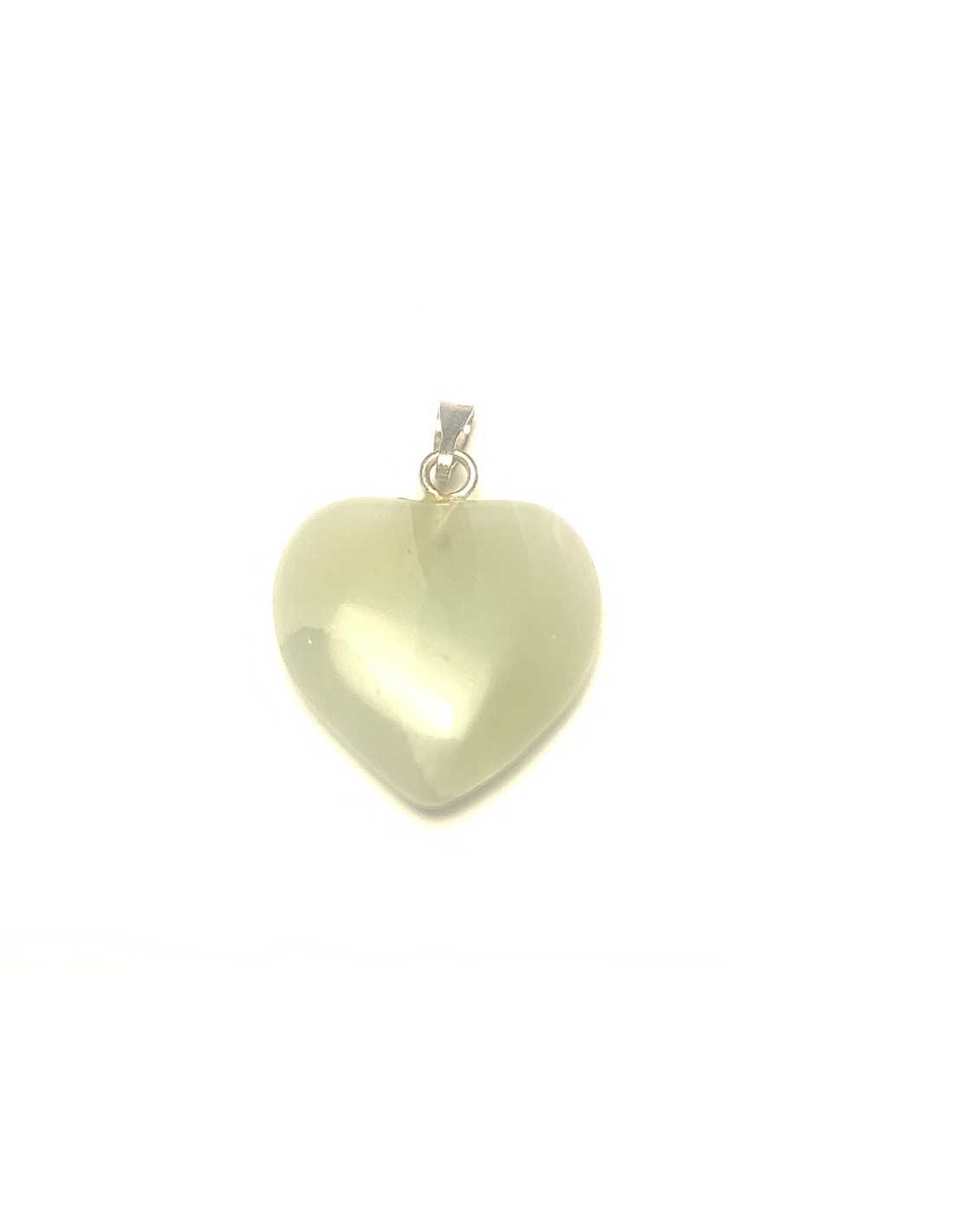 Pendentif coeur en Jade