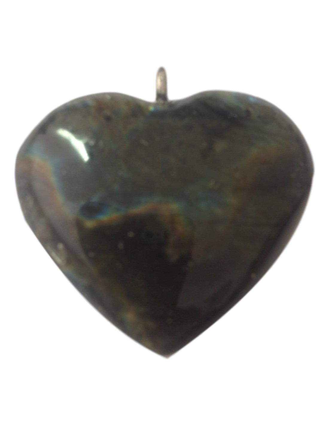 Pendentif Coeur en labradorite - Élégance et protection énergétique