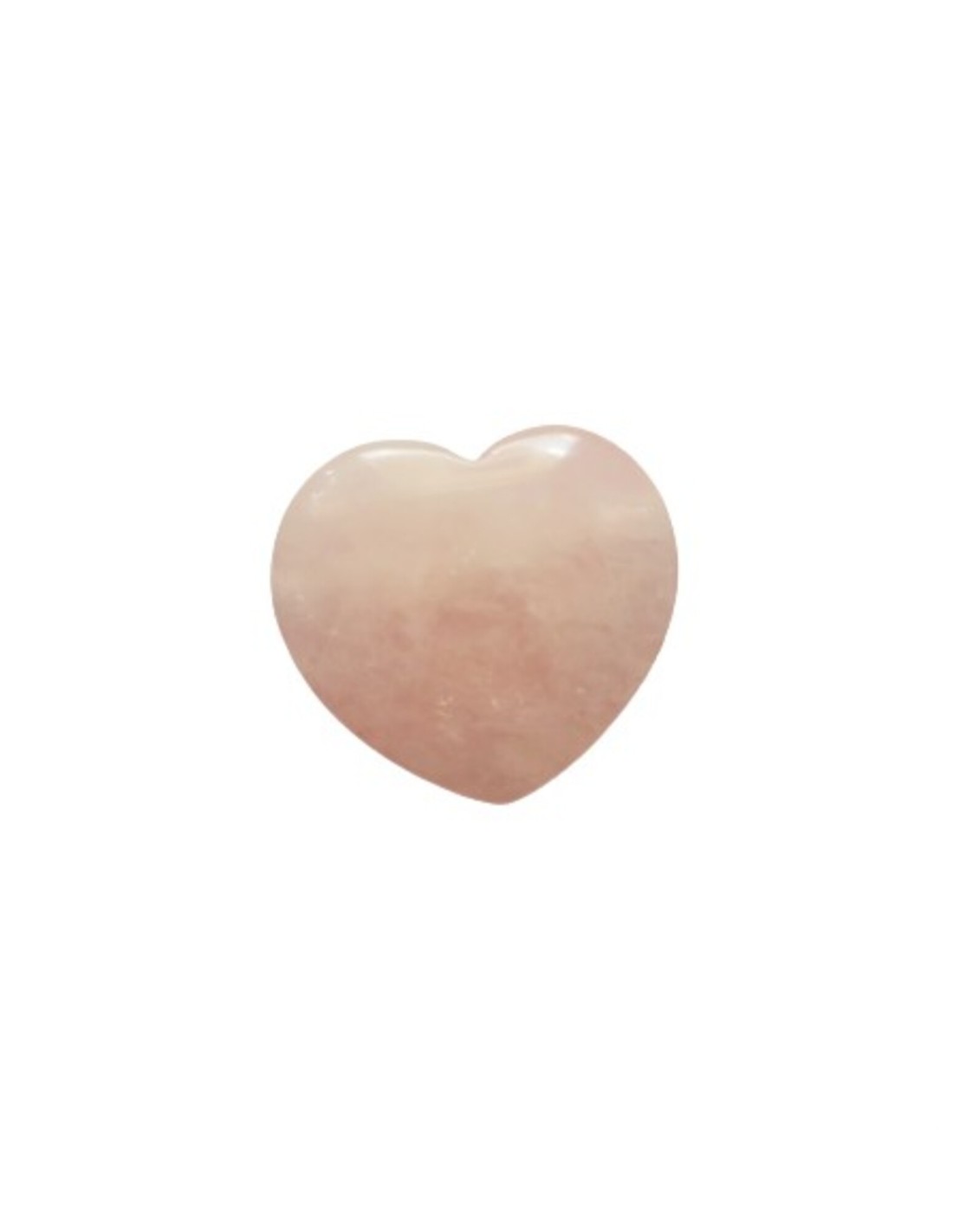 Pendentif coeur percé en quartz rose - Symbole d'amour et de douceur - Encens.fr