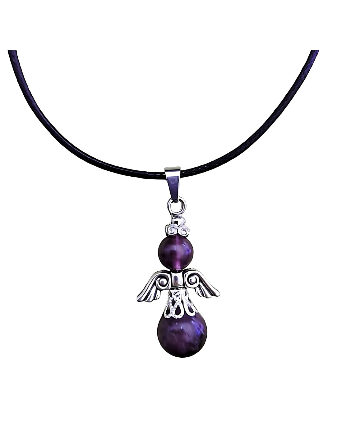 Pendentif forme d'ange en Améthyste