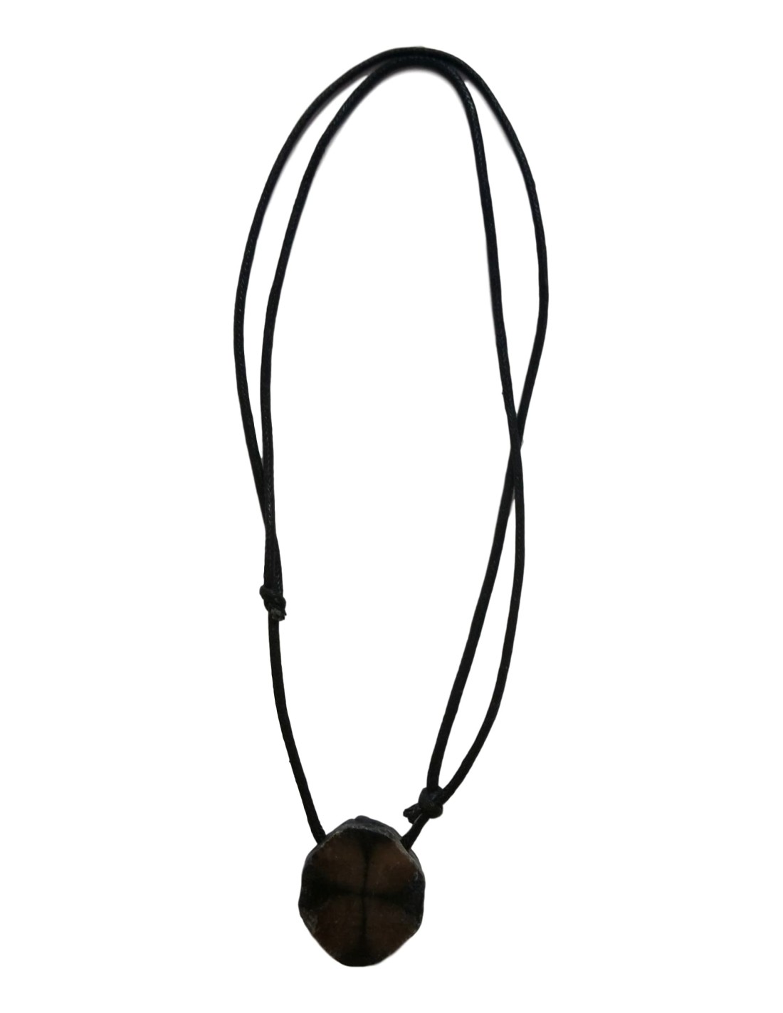 Pendentif en Chiastolite avec cordon réglable - Équilibre et protection pour une élégance intemporelle