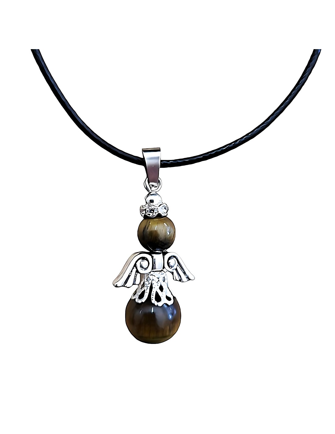 Pendentif forme d'ange en Oeil de tigre