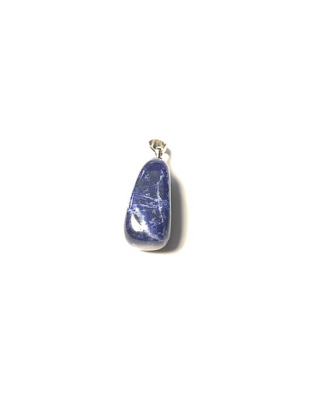 Pendentif forme libre bélière en Sodalite