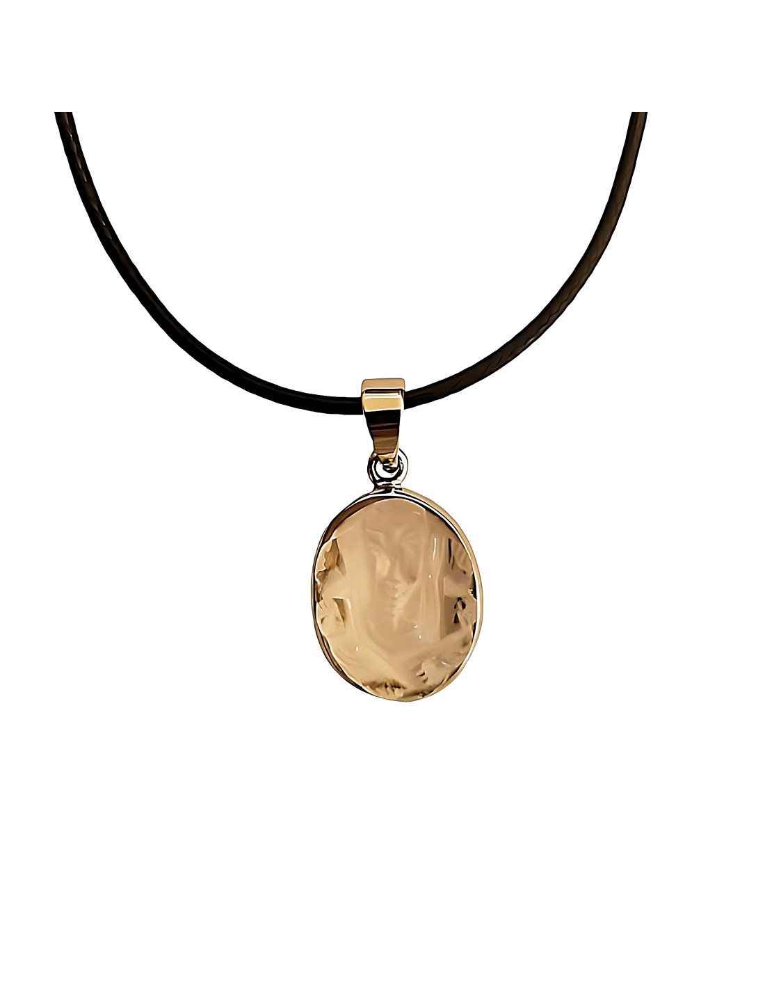 Pendentif gravé Ganesh en Cristal de roche