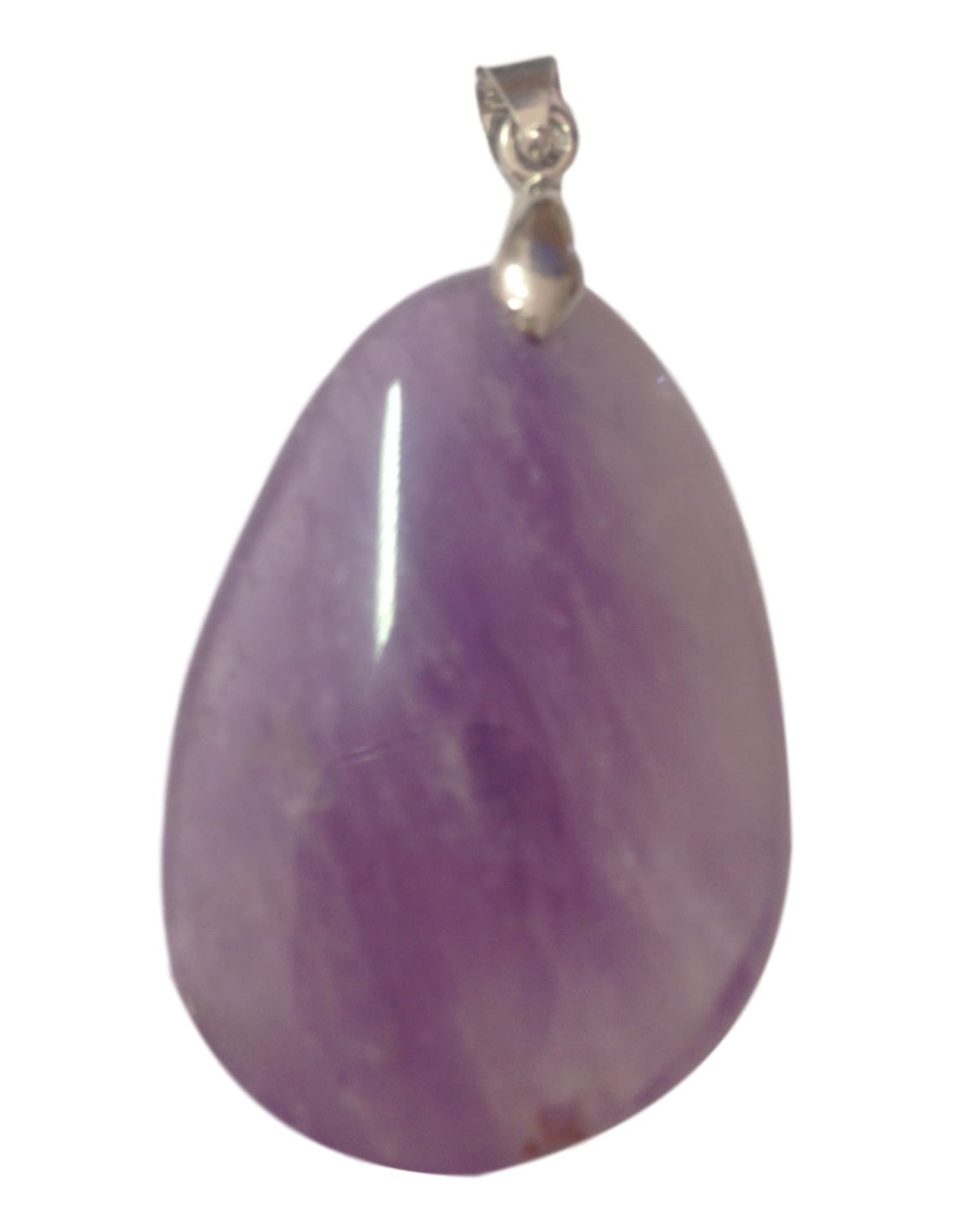 Pendentif goutte en améthyste avec bélière - Élégance et sérénité en un bijou