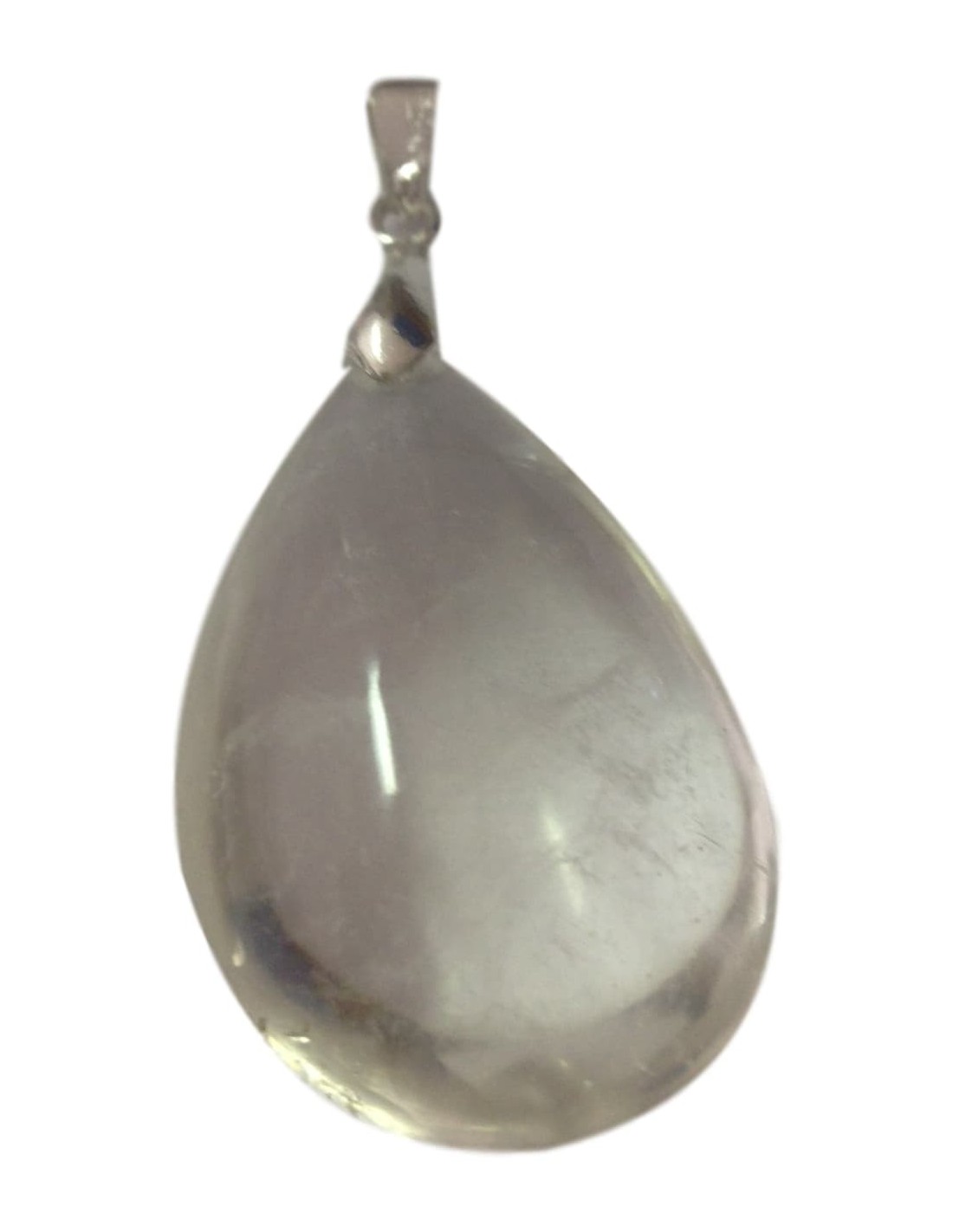 Pendentif goutte en cristal de roche qualité extra - Élégance et énergie positive
