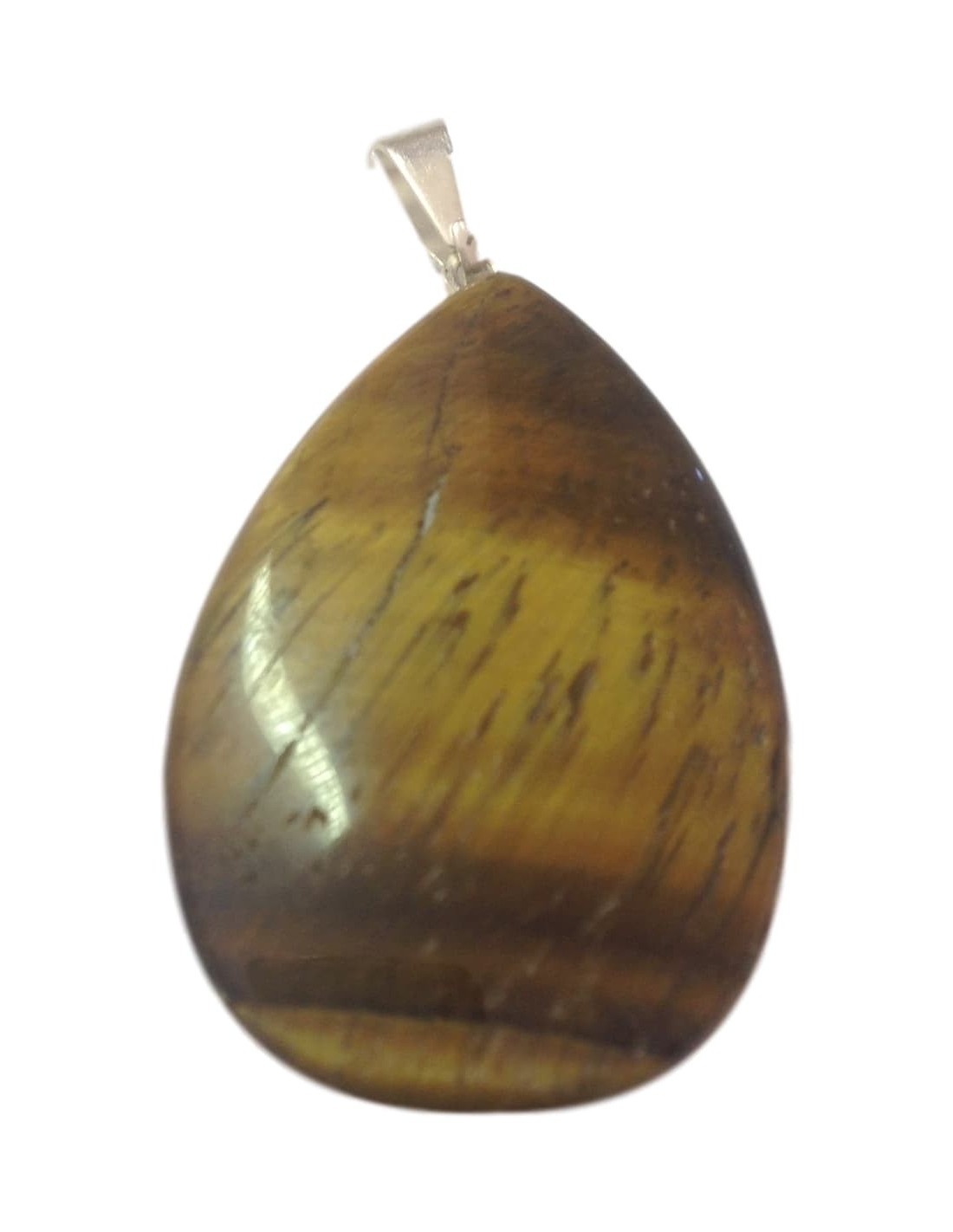 Pendentif goutte en oeil de tigre : élégance et protection