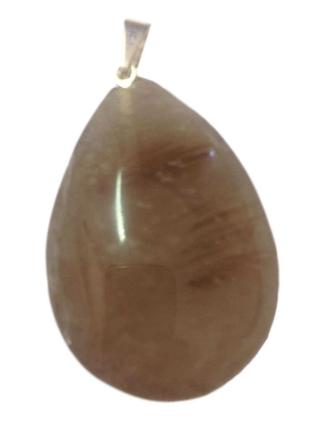 Pendentif goutte en quartz fumé - Élégance et protection en un seul bijou