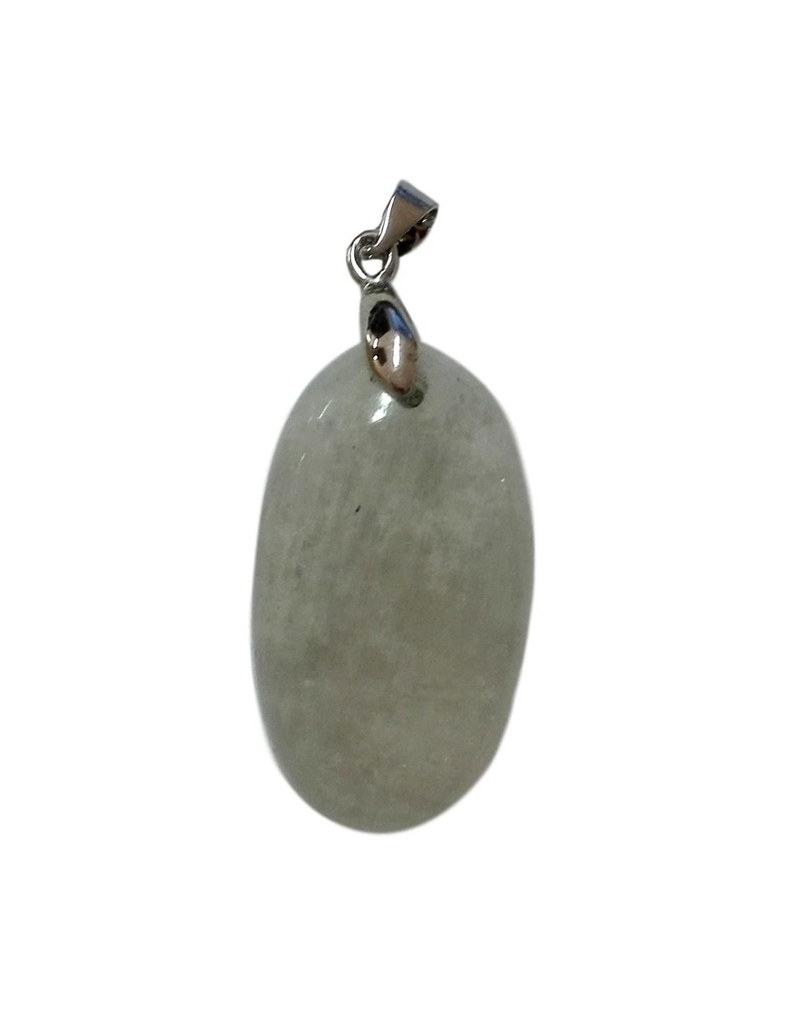 Pendentif oval en pierre de lune - Accessoire de protection et d'harmonie - Encens.fr