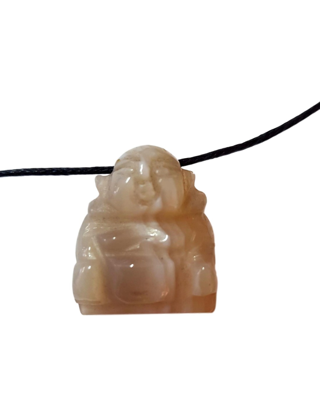 Pendentif percé Bouddha en Agate - Élégance et Sérénité incarnées