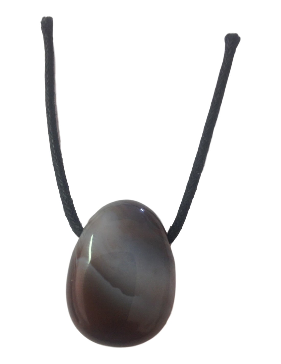 Pendentif percé en agate botswana - Élégance naturelle et équilibre énergétique