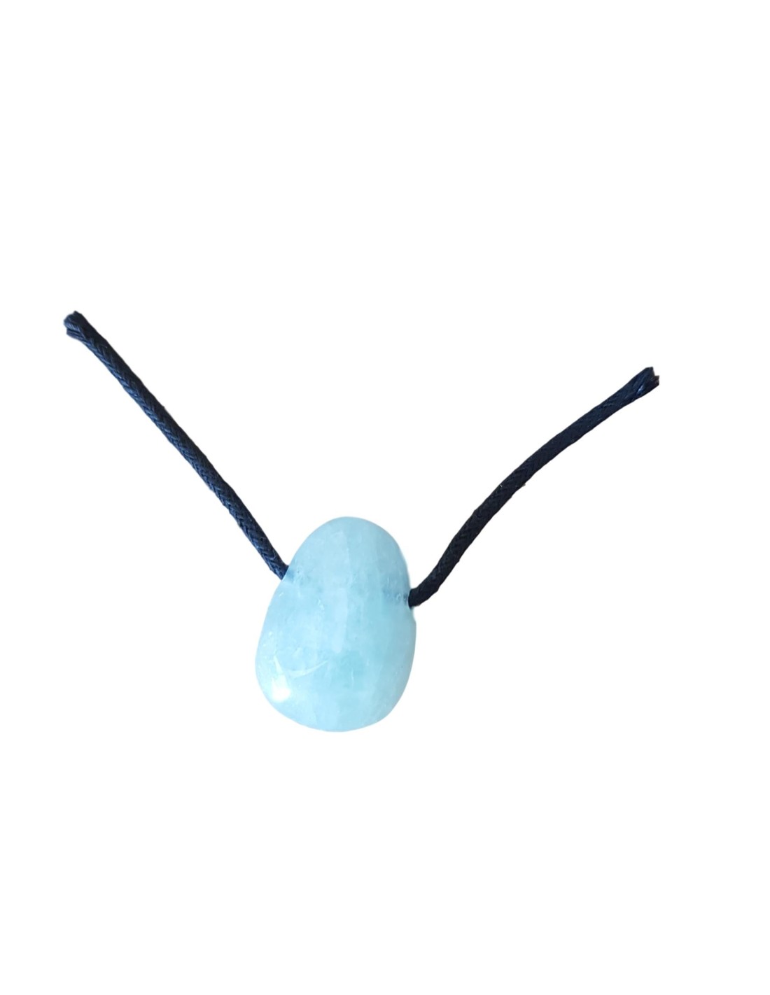 Pendentif percé en aigue marine - Élégance et apaisement en un bijou