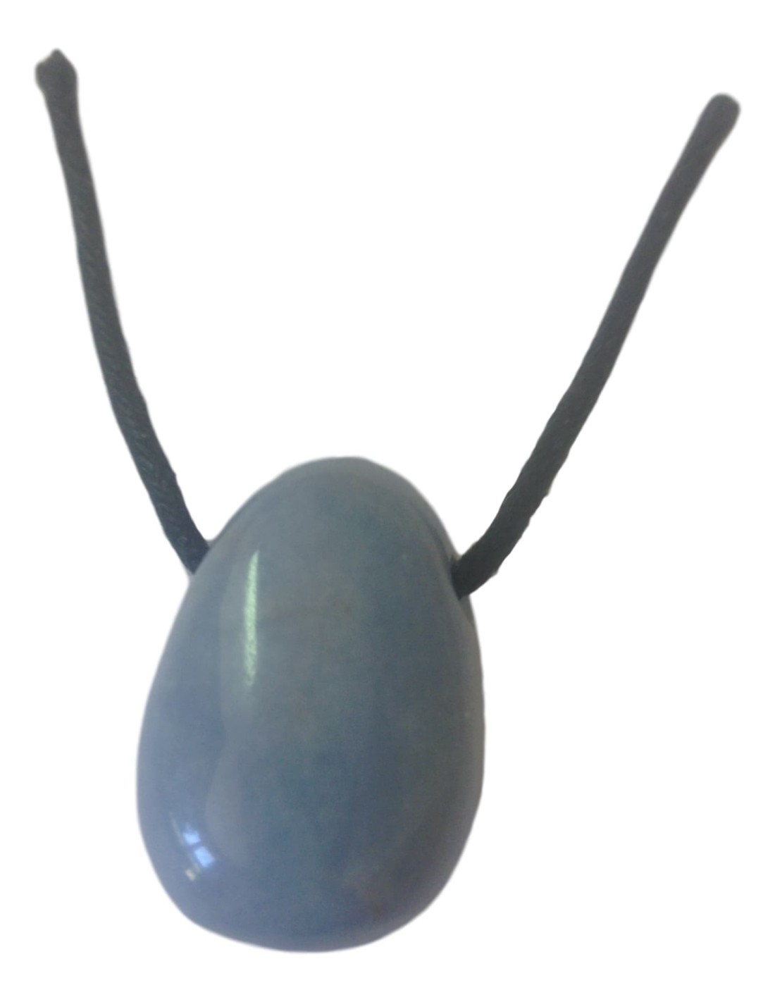 Pendentif percé en angelite - Harmonie et sérénité pour une élégance intemporelle