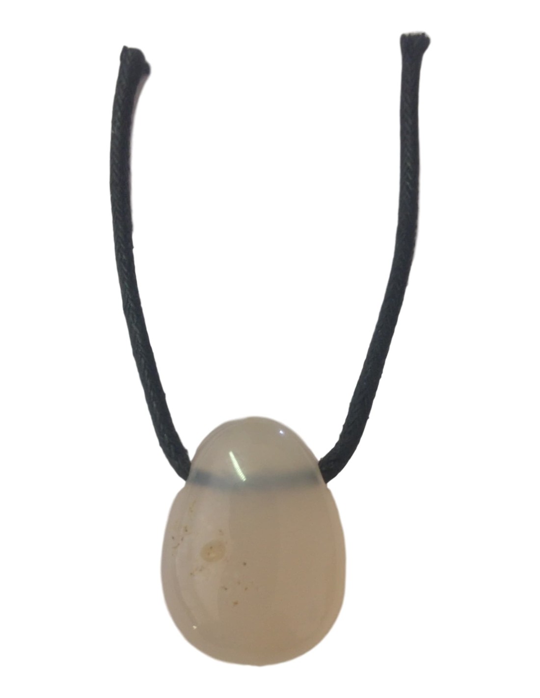 Pendentif percé en calcédoine rose - Élégance et apaisement pour sublimer votre style