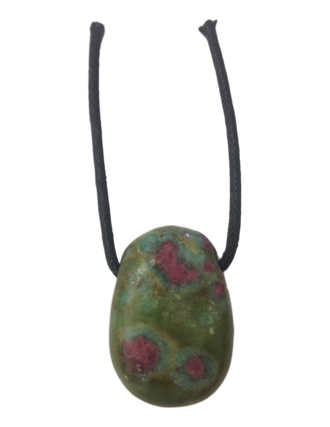 Pendentif percé en fuchsite rubis - Élégance naturelle et énergie positive