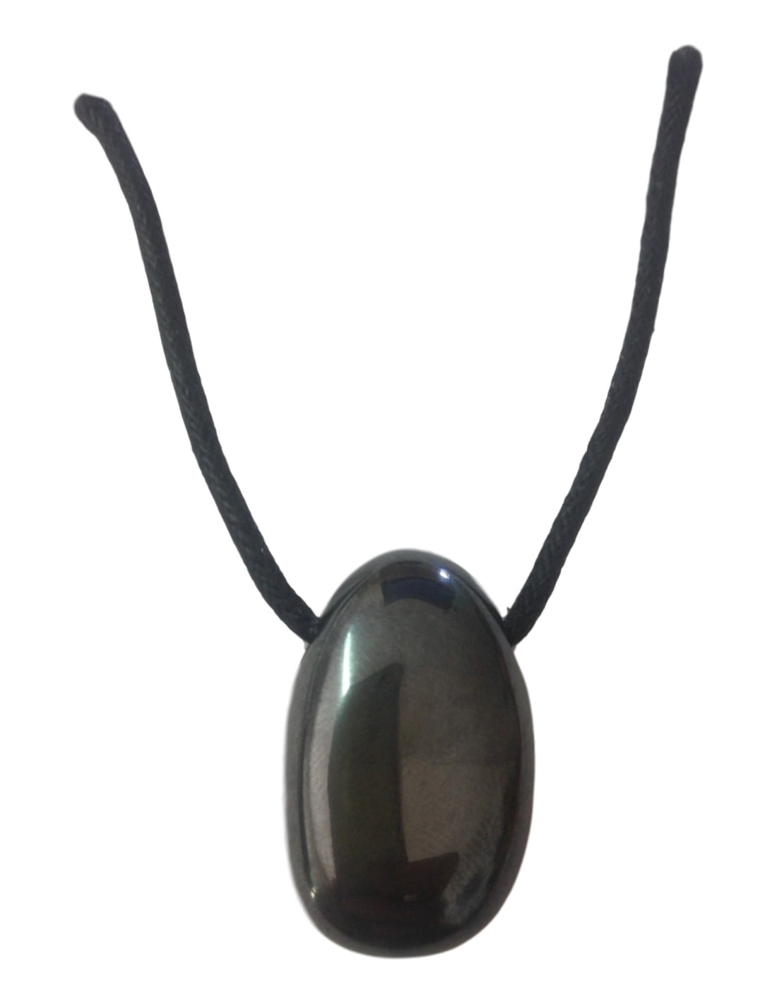 Pendentif percé en hématite - Élégance et équilibre énergétique