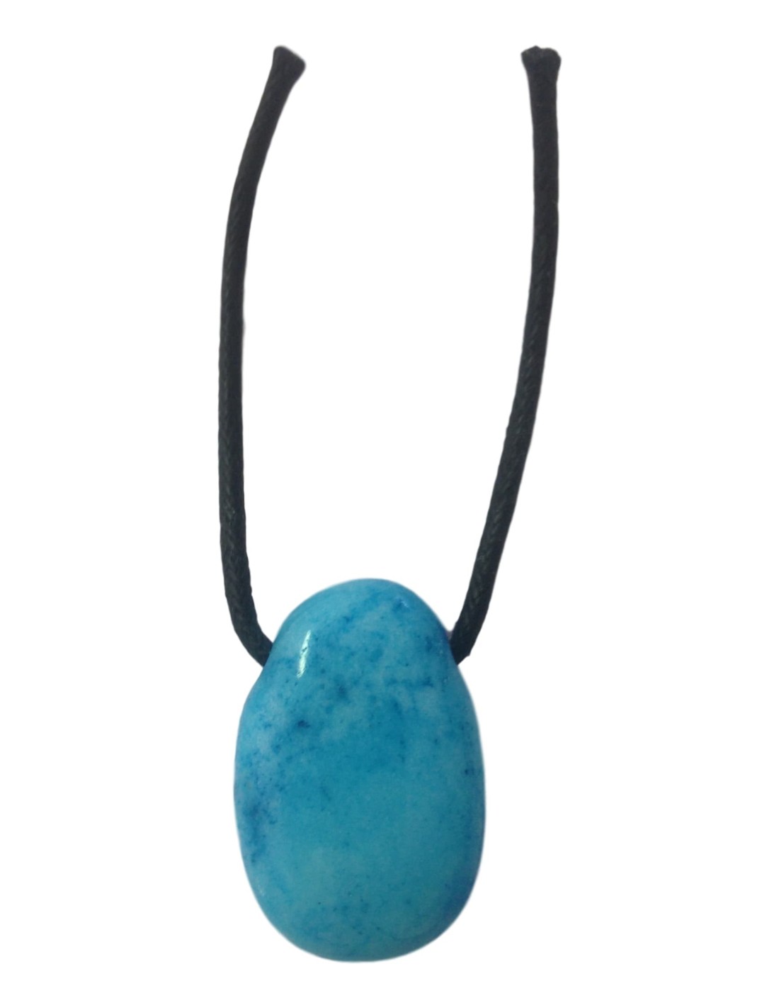 Pendentif percé en howlite turquoise - Élégance et apaisement pour une touche de sérénité