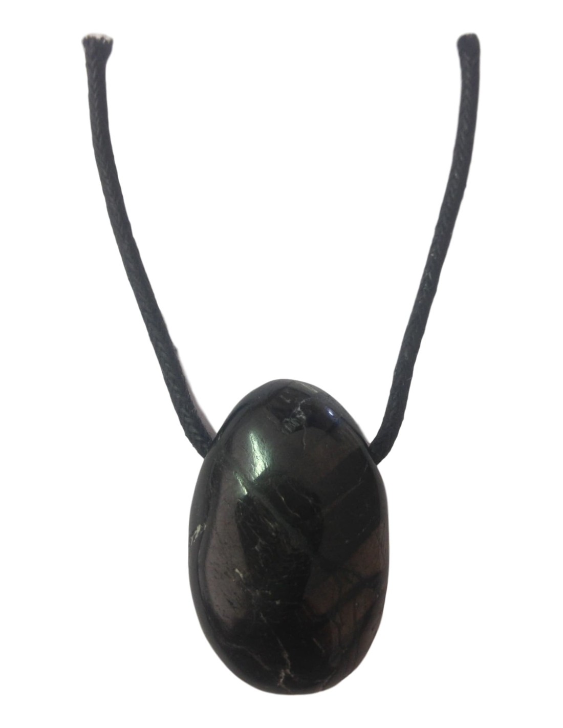 Pendentif percé en hypersthène - Équilibre et protection énergétique