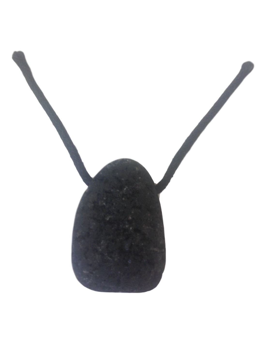 Pendentif percé en lave naturelle - Élégance et protection énergétique