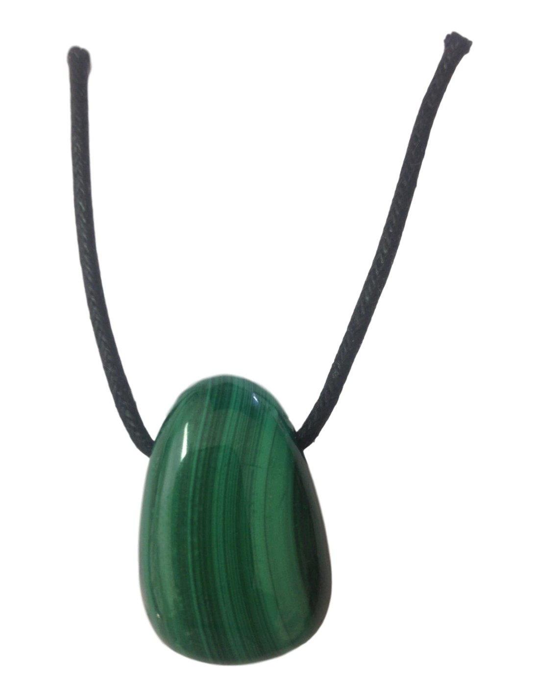 Pendentif percé en malachite - Élégance naturelle et énergie apaisante