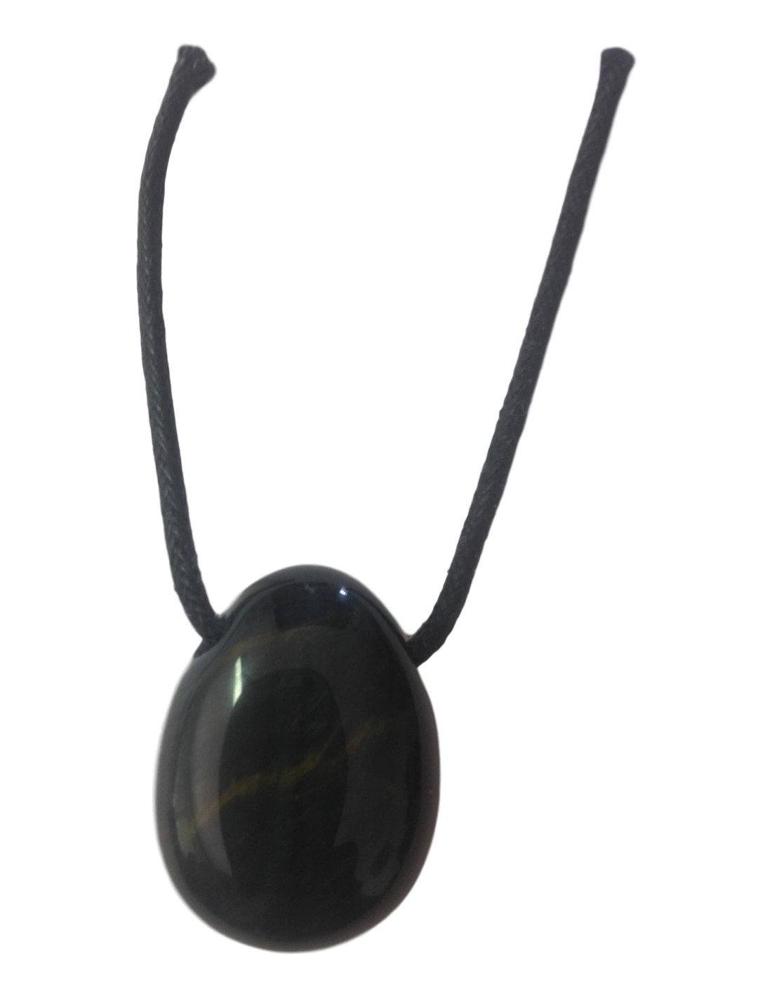 Pendentif percé en oeil de faucon - Énergie et protection pour une élégance intemporelle