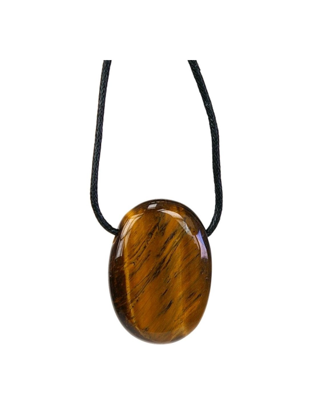 Pendentif percé en oeil de tigre - Élégance et protection pour tous les jours