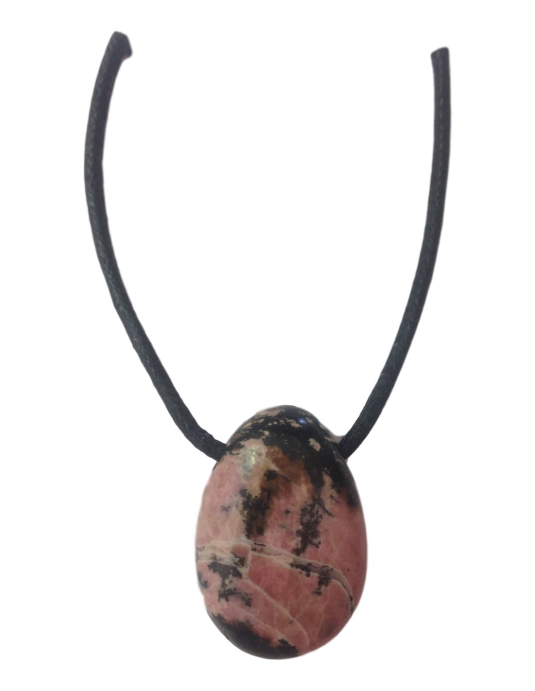Pendentif percé en rhodonite - Équilibre et harmonie pour votre bien-être