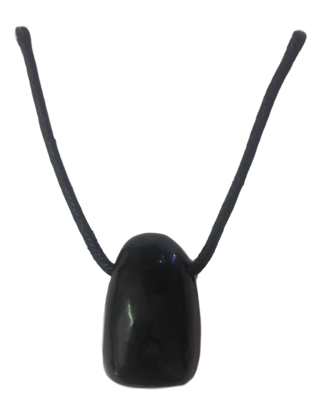 Pendentif percé en shungite - Protection énergétique et équilibre spirituel