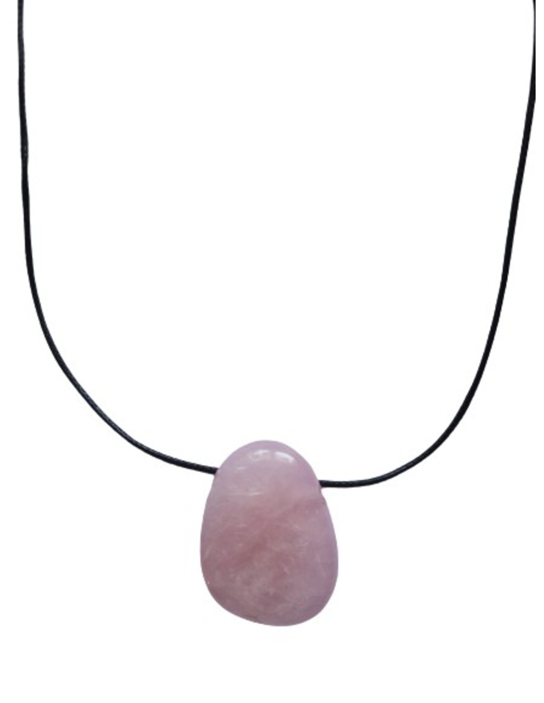 Pendentif percé XL en quartz rose - Pierre de guérison et d'amour - Encens.fr