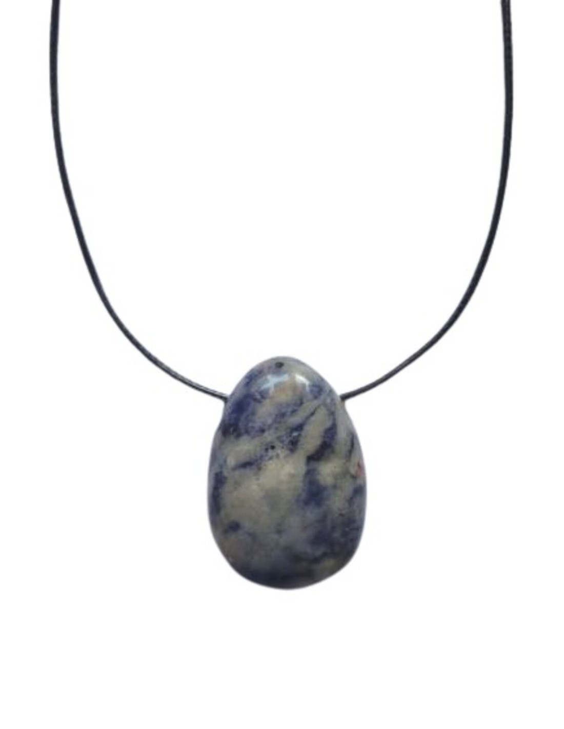 Pendentif percé XL en sodalite : pierre de sagesse et de méditation