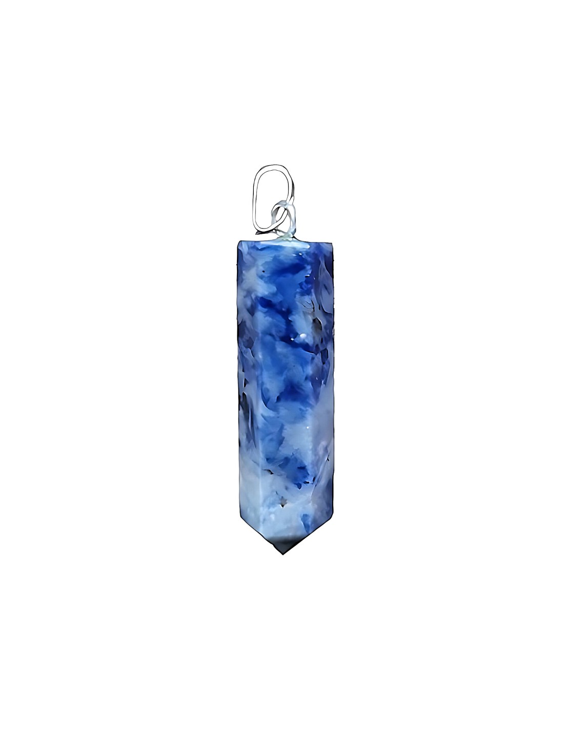 Pendentif en pointe en Sodalite