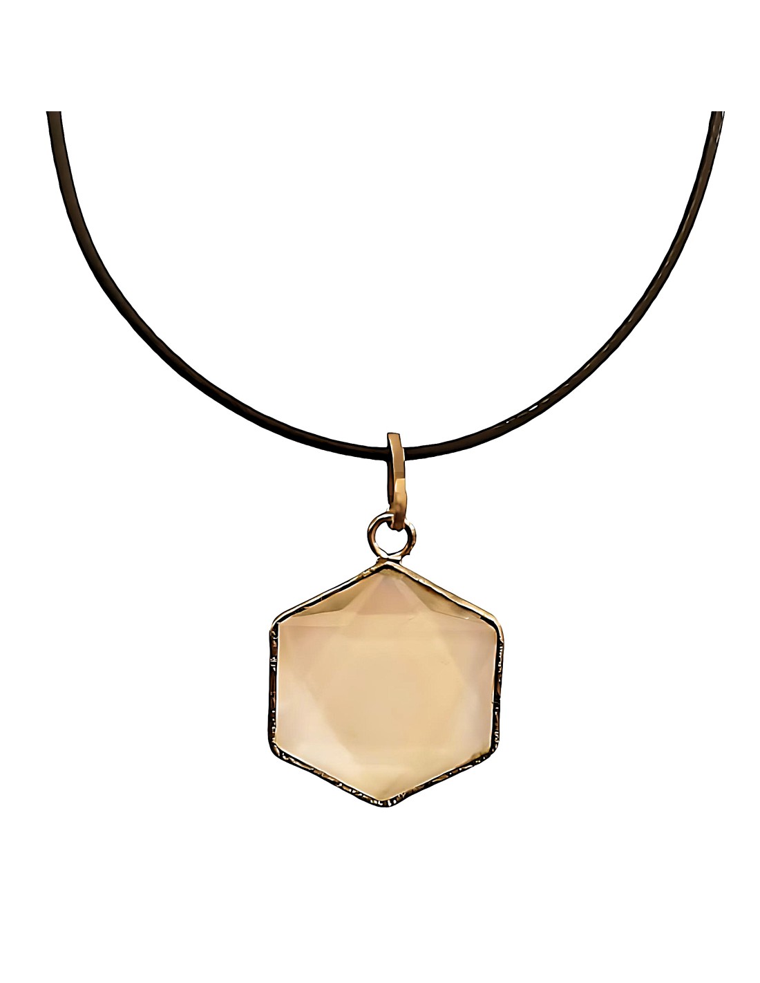 Pendentif Sceau de Salomon en Cristal de roche