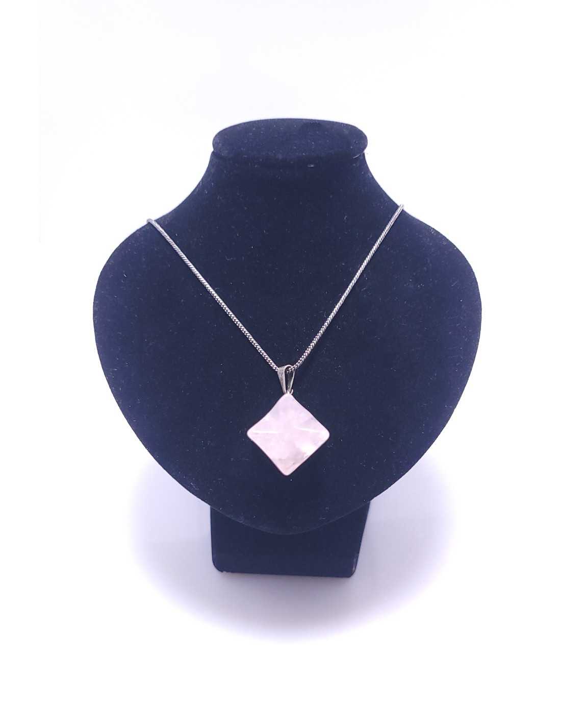 Pendentif Merkaba en Quartz rose