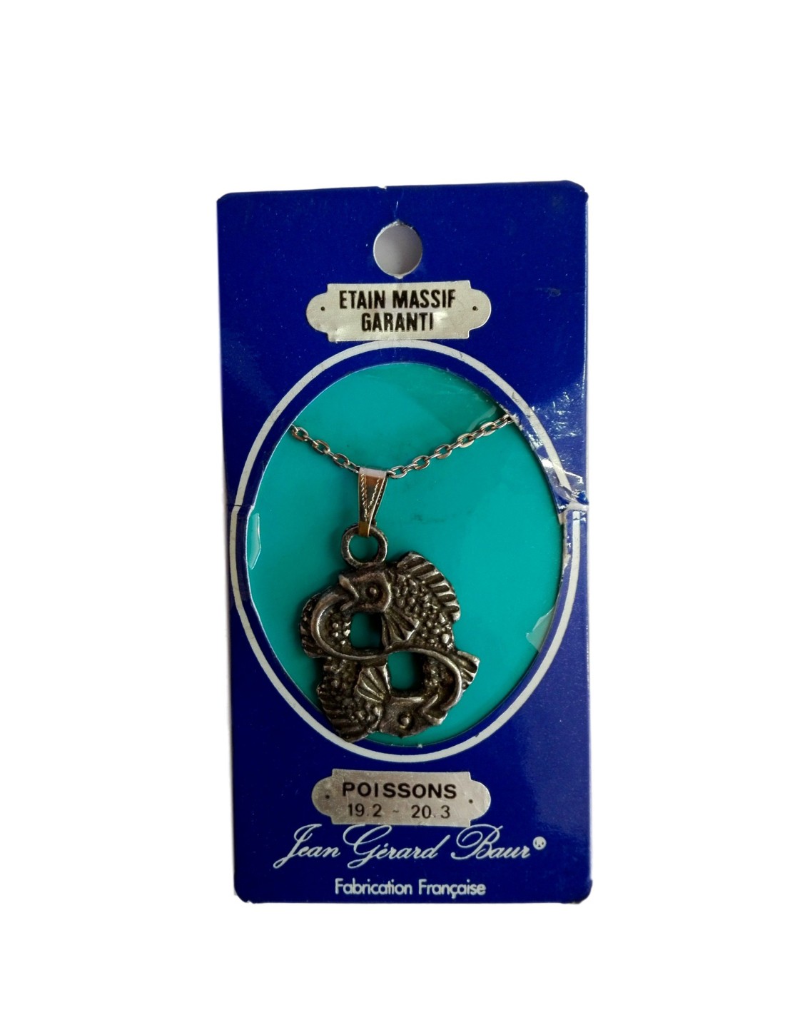Pendentif signe zodiac Poisson - Élégance et spiritualité en un bijou