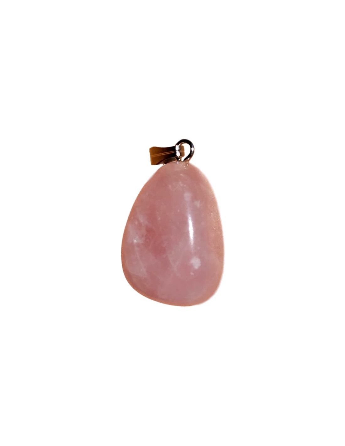 Pendentif triface bélière en Quartz rose - Élégance et apaisement pour une touche de bien-être