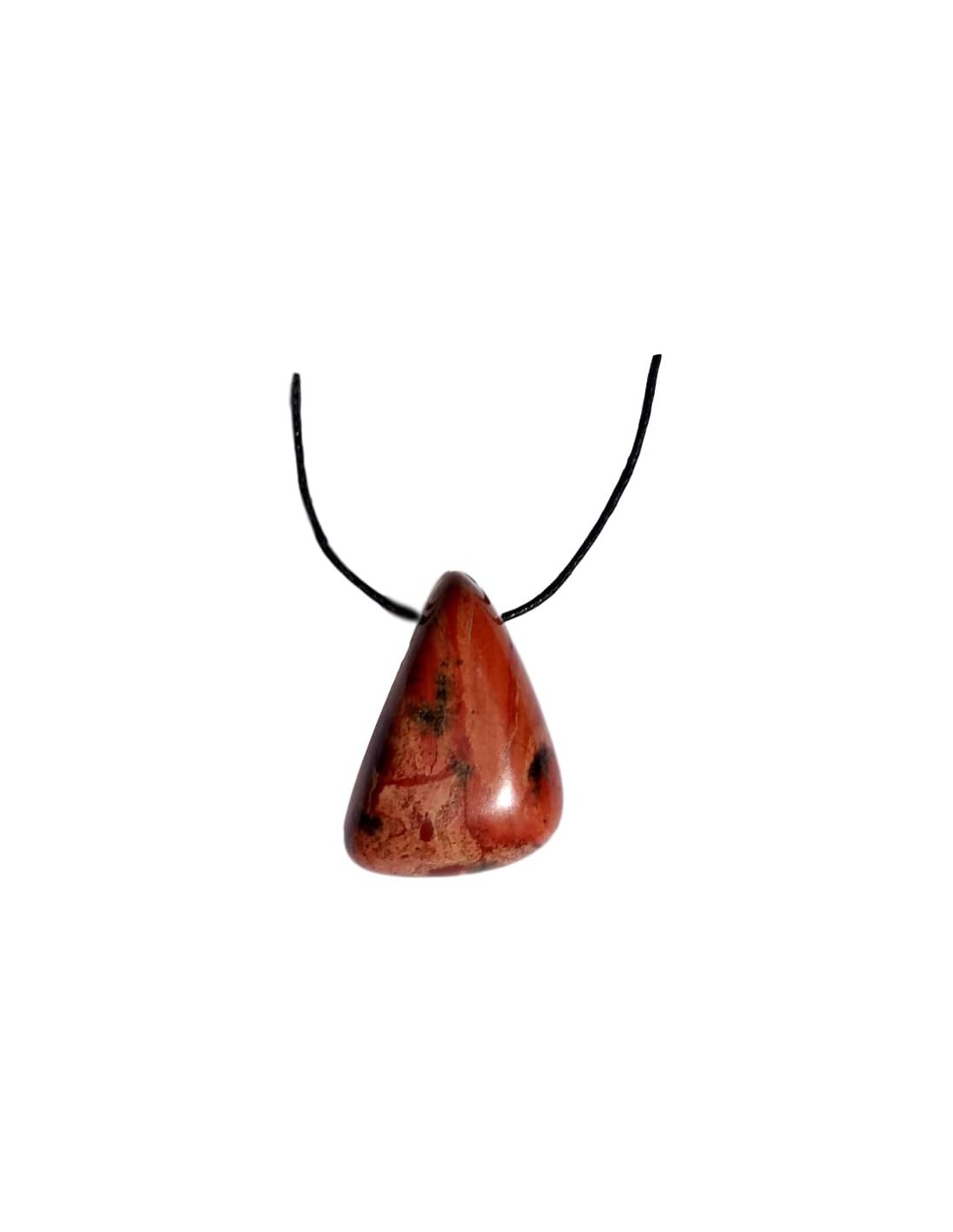 Pendentif triface percé en Jaspe - Élégance et énergie naturelle pour sublimer votre style