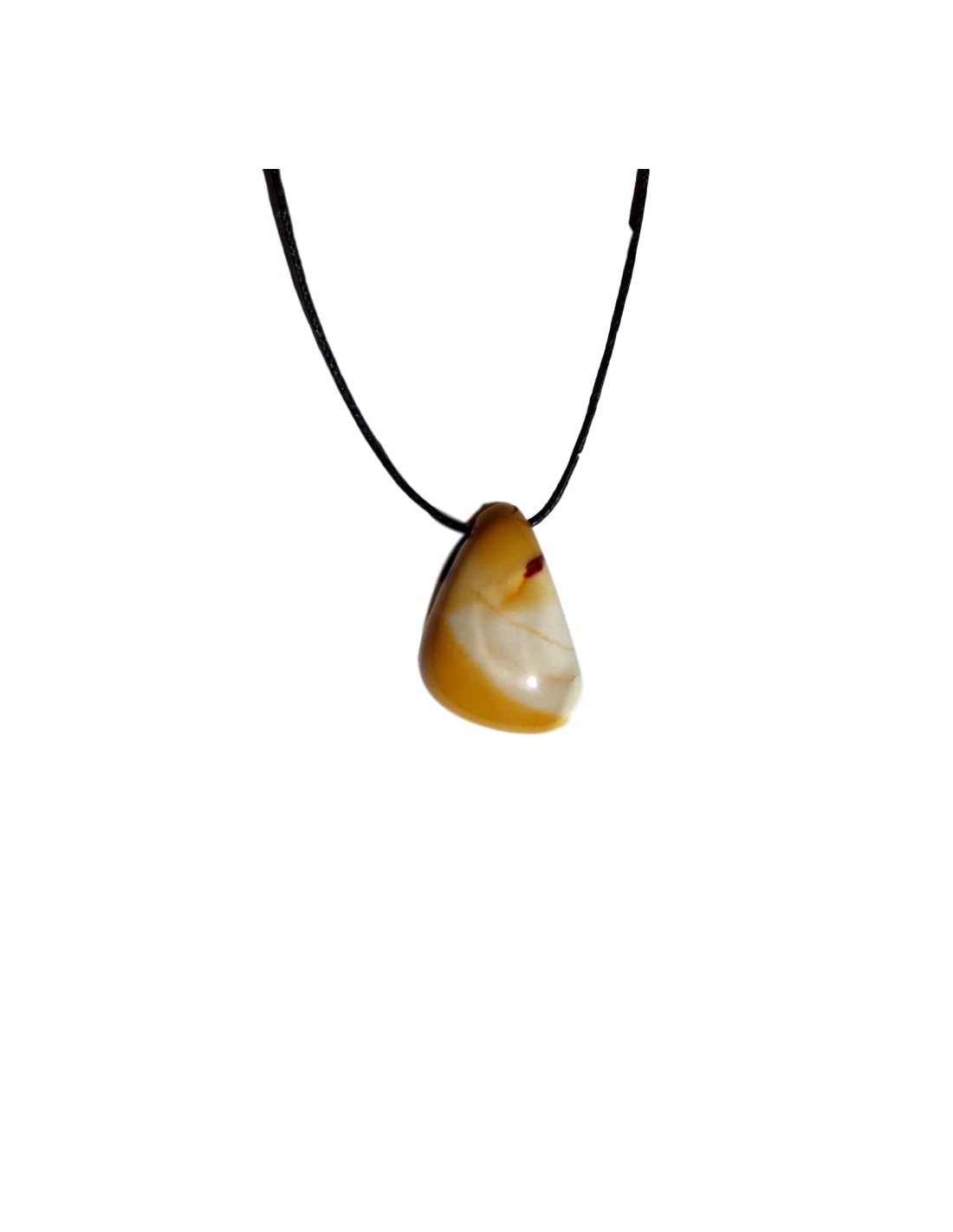 Pendentif triface percé en Mokaite - Élégance et énergie positive pour sublimer votre style