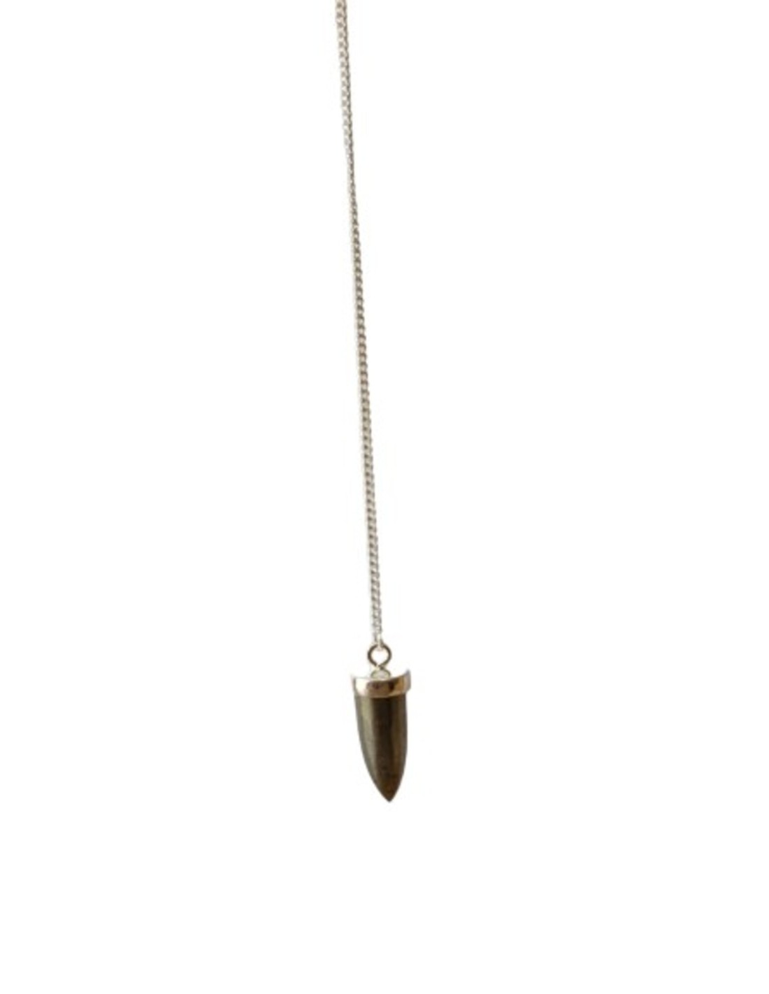 Pendule Newi Cabochon en Pyrite - Favorise la clarté mentale et la concentration