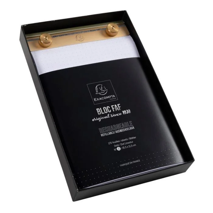 Bloc-Notes FAF n° 3 avec recharge - Feuilles avec pointillées EXACOMPTA