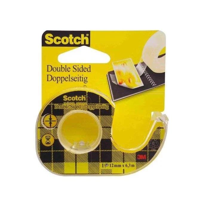 Ruban adhésif Double Face avec dévidoir - 12 mm x 7,9 m SCOTCH