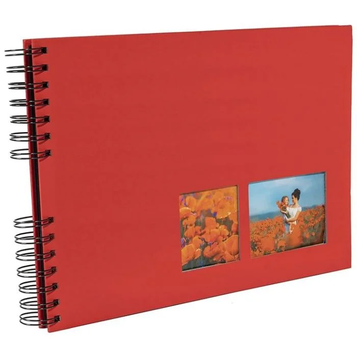 Album photos à spirales - 320 x 220 mm - Rouge EXACOMPTA Milano
