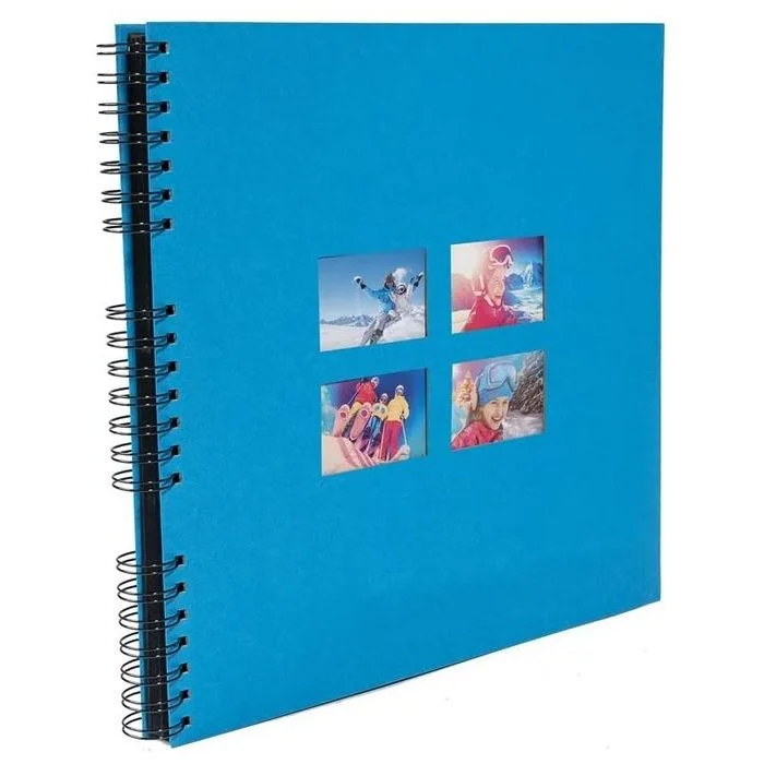 Album photos à spirales - 320 x 320 mm - Bleu EXACOMPTA Milano