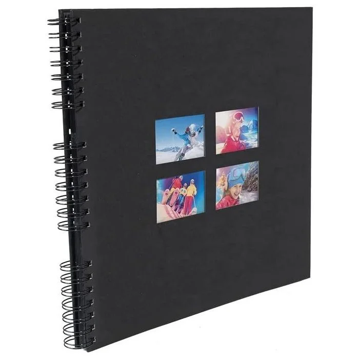 Album photos à spirales - 320 x 320 mm - Noir EXACOMPTA Milano